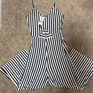 Design Lab Striped romper/ Jumpuit